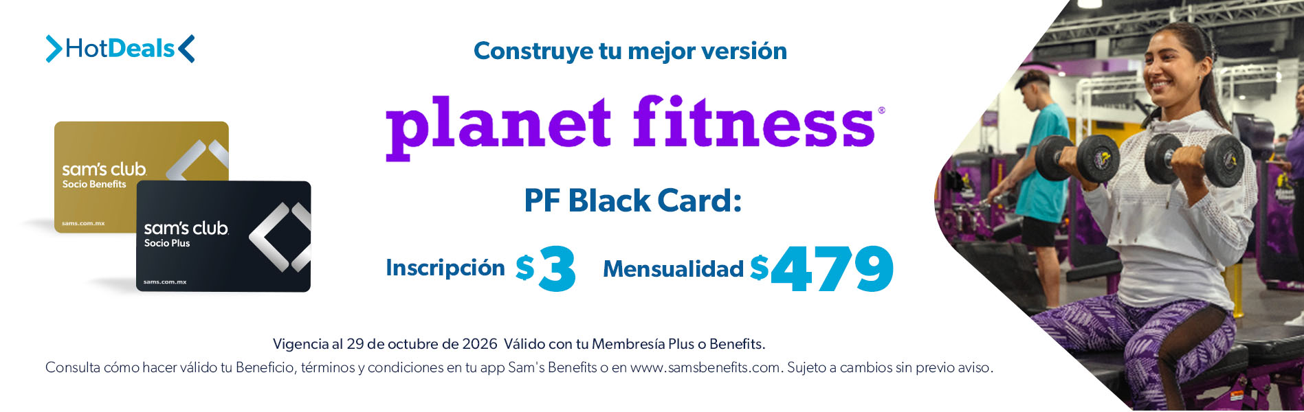 Sam's Club samsclub samsbenefits hazte socio cine viajes hot deals restaurantes educacion ropa accesorio mascotas salud entretenimiento fitness puntos